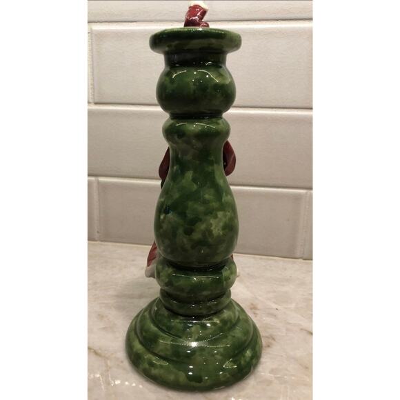 Santa Claus Christmas candlestick holder The Clayton Dickson Co. Canada 9” - Picture 3 of 10